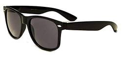 Boolavard Retro Vintage Farbe Unisex Punk Geek Classic Stil Zahl Löschen Objektiv Sonnenbrille Gr. One size, Farbe: Schwarz. von Boolavard