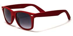 Boolavard' RetroUV® Wayfarer Design Sonnenbrille - UV400 (Rot) von Boolavard
