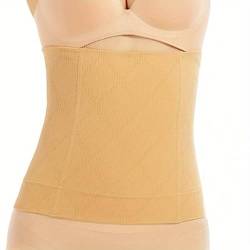 Boolavard TM unsichtbare Bauch-Trimmer Body Shaper Trimmer abnehmengurt Invisible Unterwäsche (XXXL 46+, Beige) von Boolavard