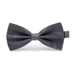 Boolavard klassische Hochzeit Bowtie Krawatte Fliege Neuheit Tuxedo Fashion einstellbar (Dunkelgrau) von Boolavard