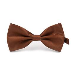 Boolavard klassische Hochzeit Bowtie Krawatte Fliege Neuheit Tuxedo Fashion einstellbar (Kaffee) von Boolavard