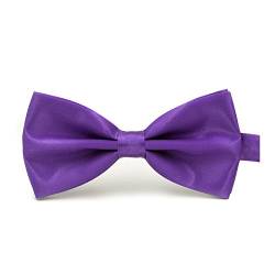 Boolavard klassische Hochzeit Bowtie Krawatte Fliege Neuheit Tuxedo Fashion einstellbar (Violett) von Boolavard