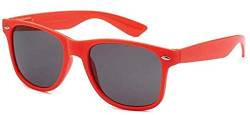 Sonnenbrille Nerdbrille retro Art. 4026 - Boolavard® TM (Rot) von Boolavard