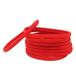 Boomly 20 Stück Stirnband Baby Junge Mädchen Kopfband Schlank Elastisch Band Gummiband Nylon Haarwickel Kleinkind DIY Haarband Zubehör (Rot) von Boomly