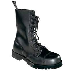 Boots & Braces - 10 Loch Stiefel Rangers Schwarz Größe 38 (UK4) von Boots & Braces