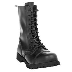 Boots & Braces - 10 Loch Stiefel Rangers Schwarz Größe 41 (UK7) von Boots & Braces
