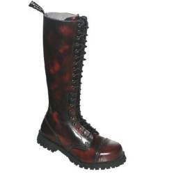 Boots & Braces - 20-Loch Burgundy rub-Off Stiefel Rangers Rot Größe 37 (UK3) von Boots & Braces