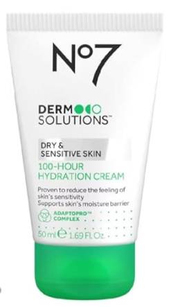 Boots No7 Derm Solutions 100-Stunden-Feuchtigkeitscreme, geeignet für trockene und empfindliche Haut, 50 ml von Boots