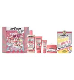 Das ultimative Holiday Treat Soap & Glory Pinkly Geschenkset + gratis Merry Xmas 3D-Schlüsselanhänger von Boots