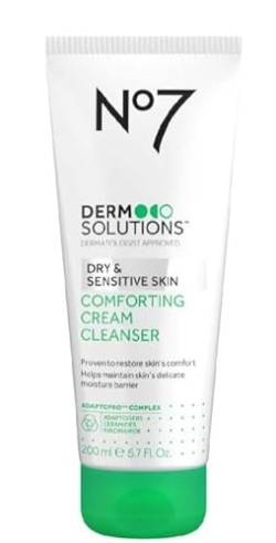 No7 Derm Solutions Reinigungscreme für trockene und empfindliche Haut, 200 ml von Boots