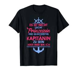 Lustiger Frauen Spruch Boot Geschenk Kapitänin Segler Anker T-Shirt von Bootsfahrer Geschenk & Segler Spruch Geschenkidee