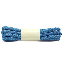 Boowhol Reflektierende Verfärben Rundsenkel Runden Schnürsenkel Shoelaces für Kinder und Erwachsene,Breit 0.4CM (100 CM, Hell blau) von Boowhol