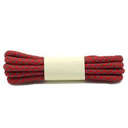 Boowhol Reflektierende Verfärben Rundsenkel Runden Schnürsenkel Shoelaces für Kinder und Erwachsene,Breit 0.4CM (120 CM, Rot) von Boowhol