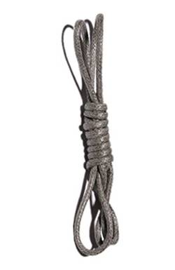 Boowhol Rundsenkel Schnürsenkel reißfest gewachst Wasserdichte Shoelace für Kinder Erwachsene，Länge: 60-180 CM (120 CM, Grau) von Boowhol