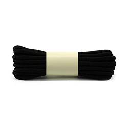 Boowhol Unisex Kinder Erwachsene Schuhband Rund Schnürsenkel Shoelace Breit 0.4CM, Länge: 70-150 CM (70 CM, Schwarz) von Boowhol