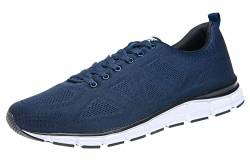 Boras Fashion Sports Unisex Sneaker Basic blau/weiss auch in Übergrößen 5203-0051 von Boras