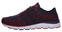 Boras Fashion Sports Unisex Sneaker auch in Übergrößen Socknit Navy/red/White 5200-0215, Herren:51 EU von Boras