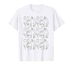Baking Tools Ingredients Pattern Cute Pastry Chef Baker Gift T-Shirt von BoredKoalas Chef