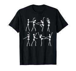 Skeleton Ballerinas Ballet Dance Cute Halloween Costume Girl T-Shirt von BoredKoalas Funny Halloween Costume Clothes 2019