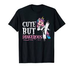 Kicking Unicorn Cute But Dangerous Martial Arts Girls Gift T-Shirt von BoredKoalas Karate Clothes Martial Arts Girl Gifts