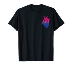 Anatomical Heart Bisexual Pride Bi Flag LGBTQ Nurse Gift T-Shirt von BoredKoalas LGBT Clothes Bisexual Pride Gift