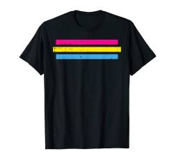 Pansexual Striped Pan Pride Flag Pansexuality LGBTQ Gift T-Shirt von BoredKoalas LGBT Clothes Pansexual Pride Gift