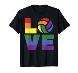 Love Volleyball Funny Rainbow LGBT Pride Sport Player Gift T-Shirt von BoredKoalas LGBT T-Shirts Gay Pride Support Gift