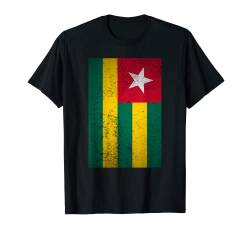 Grunge Togo Flag Vintage Lome West Africa Togolese Gift T-Shirt von BoredKoalas Nationalities