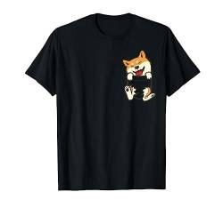 Pocket Shiba Inu Feet Cute Doge Dog Lover Pet Owner Gift T-Shirt von BoredKoalas Shiba Inu Clothes Dog Lover Gifts