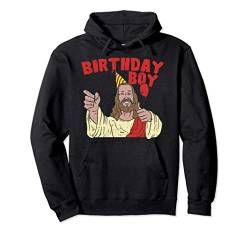 Christmas Birthday Boy Funny Jesus Christian Gift Pullover Hoodie von BoredKoalas Ugly Christmas Party Clothes Gifts