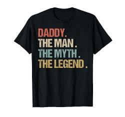 Daddy The Man Myth Legend Shirt Retro Dad Christmas Gift T-Shirt von BoredKoalas