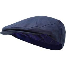 Borges & Scott The Stanley – Wasserdicht – Dry Wax Flat Cap, navy, 60 von Borges & Scott