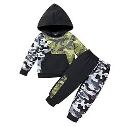 1-6 Jahre Jungen Kleidung Set Kleinkind Junge Camouflage Langarm Hoodies Shirt Lange Hosen Trainingsanzug Herbstkleidung von Borlai