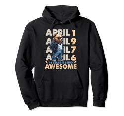 Legend Since April 1976 48th Birthday Dad Bear 48 Years Old Pullover Hoodie von Born 1976 48th Birthday Decorations 48 Years Old