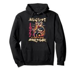 Legend Since August 1977 47th Birthday Dad Pig 47 Years Old Pullover Hoodie von Born 1977 47th Birthday Decorations 47 Years Old