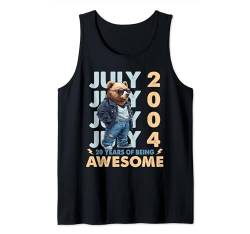 Legend Since July 2004 20th Birthday Dad Bear 20 Years Old Tank Top von Born 2004 20th Birthday Decorations 20 Years Old