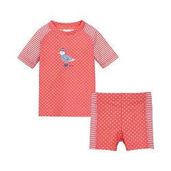 Bornino Baby Badeshirt rosa und Badeshorts/UV-Schutzkleidung / 2-teiliges Set Badebekleidung - Größe 86 von Bornino