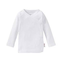 Bornino - Baby Raglan - Flügelhemd- Basics Babybekleidung - Pullover - Wickelshirt - weiß von Bornino