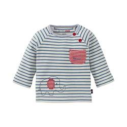 Bornino Shirt, Langarm-Shirt Babys, Mädchen/Jungen, Unisex, Sommer/Winter, Elefanten-Stickerei, Baumwolle, Weiß/Blau/Rot von Bornino