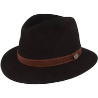 Borsalino Filzhut feiner Hasenhaarhut Rustico Traveller mit Lederband von Borsalino