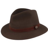 Borsalino Filzhut feiner Hasenhaarhut Rustico Traveller mit Lederband von Borsalino