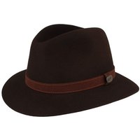 Borsalino Filzhut feiner Hasenhaarhut Rustico Traveller mit Lederband von Borsalino