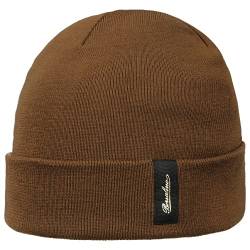 Borsalino Street Beanie Strickmütze Wollmütze Wintermütze Umschlagmütze Damen/Herren - Made in Italy mit Umschlag Herbst-Winter - One Size Bronze von Borsalino