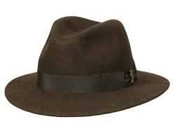 Borsalino Traveller Hut aus Wollfilz - Braun-Braun (38-1) - 57 cm von Borsalino