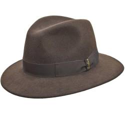 Borsalino Traveller Hut aus Wollfilz - Braun-Braun (38-1) - 58 cm von Borsalino