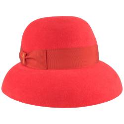 Borsalino elegante Damen Velours Glocke Audrey mit Ripsband von Borsalino