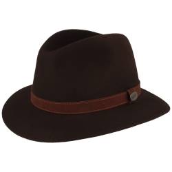 Borsalino feiner Hasenhaarhut Rustico Traveller mit Lederband von Borsalino