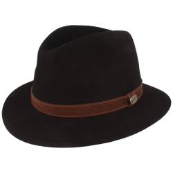 Borsalino feiner Hasenhaarhut Rustico Traveller mit Lederband von Borsalino