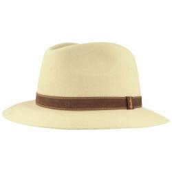 Borsalino feiner Hasenhaarhut Rustico Traveller mit Lederband von Borsalino