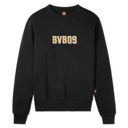 Borussia Dortmund BVB Gold Crewneck: Elegantes Schwarzes Sweatshirt Gr. XXL mit 3D-Goldstick - Made in Europe von Borussia Dortmund